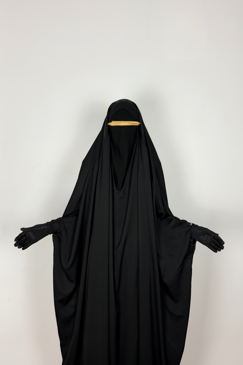 Saudi Jilbab - Precise Gold Brush